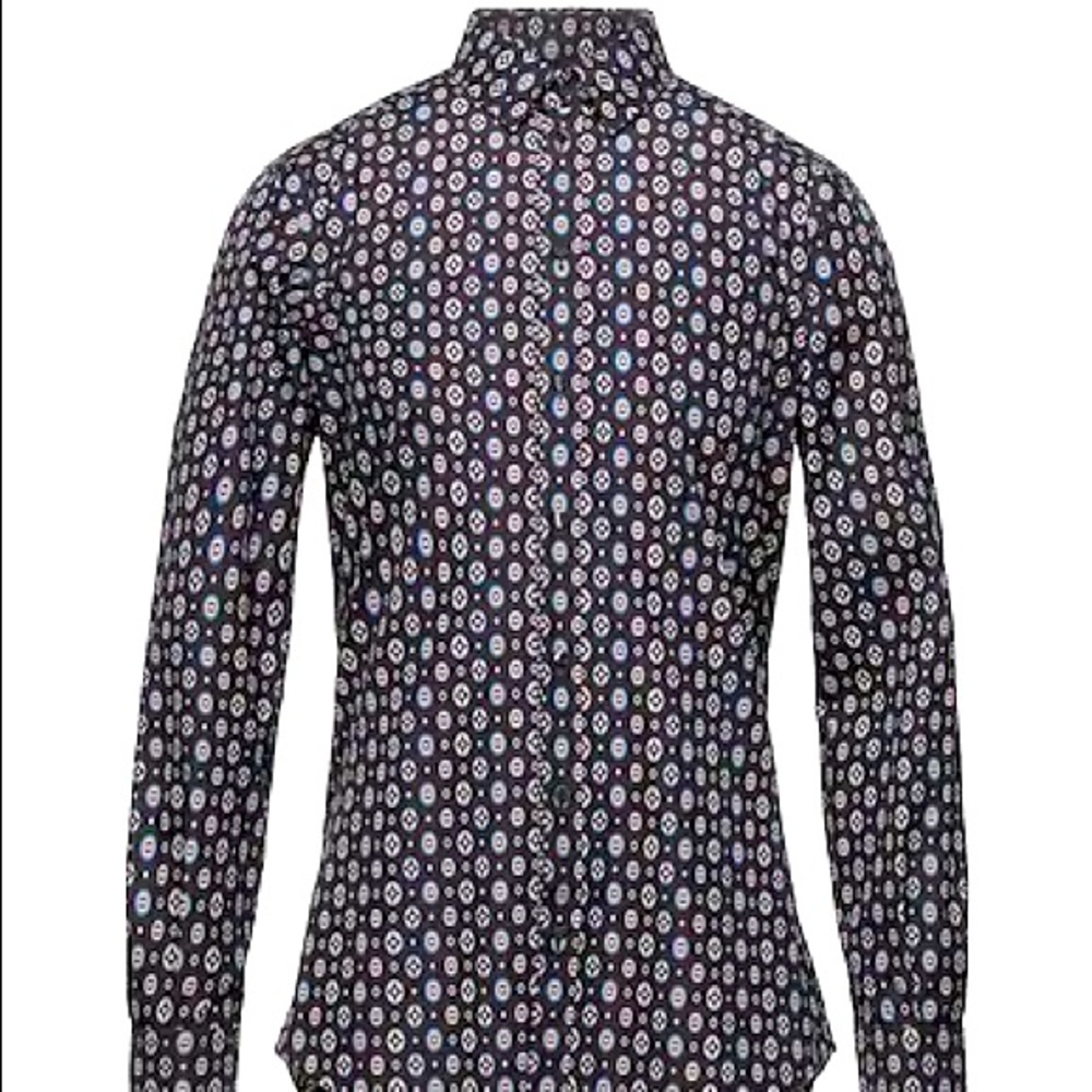 Dolce & Gabbana Block Print Gold Fit Shirt